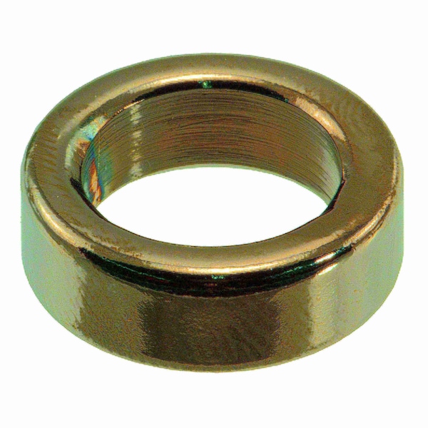 Midwest Fastener Round Spacer, Black Chrome Steel, 1/4 in Overall Lg, 1/2 in Inside Dia, 4 PK 34088 - main
